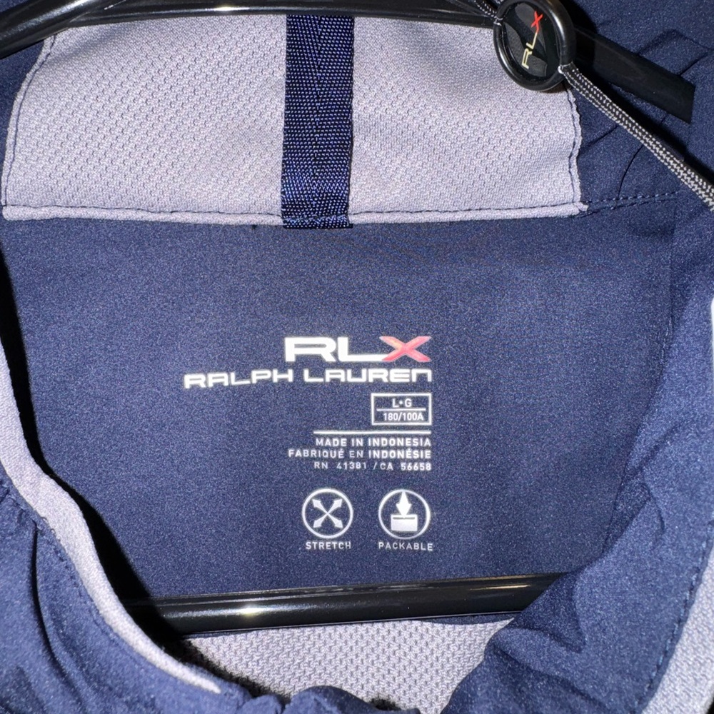 RLX Ralph Lauren Navy and Gray zip up - Picture 2 of 4